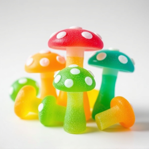 Colorful Magic Mushroom Gummies
