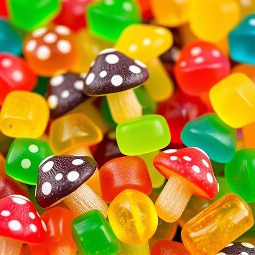 Colorful Magic Mushroom Gummies