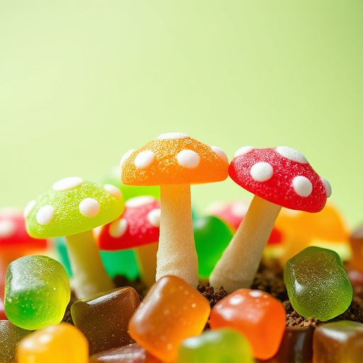 Colorful Magic Mushroom Gummies