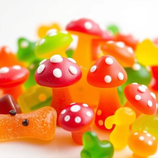 Colorful Magic Mushroom Gummies