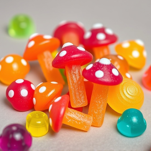 Colorful Magic Mushroom Gummies
