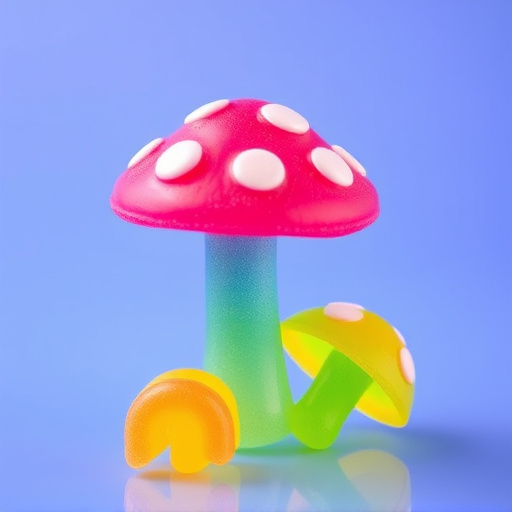 Colorful Magic Mushroom Gummies
