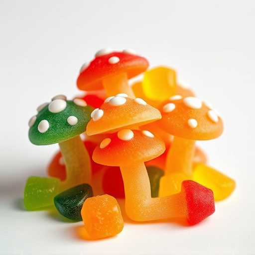 Colorful Magic Mushroom Gummies