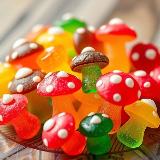 Colorful Magic Mushroom Gummies