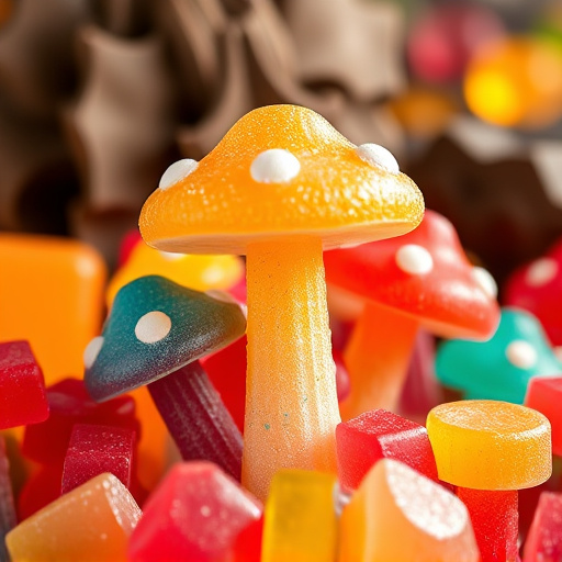 Colorful Magic Mushroom Gummies