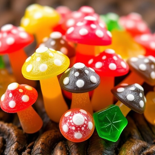 Colorful Magic Mushroom Gummies