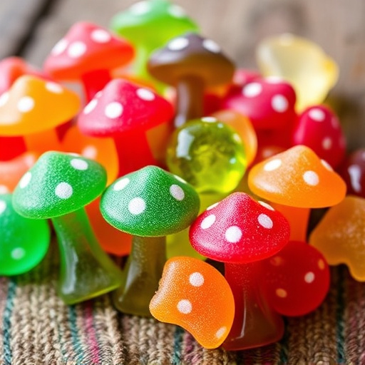 Colorful Magic Mushroom Gummies