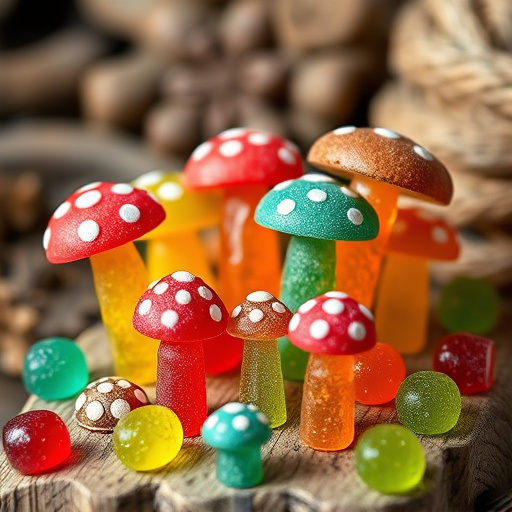 Colorful Magic Mushroom Gummies