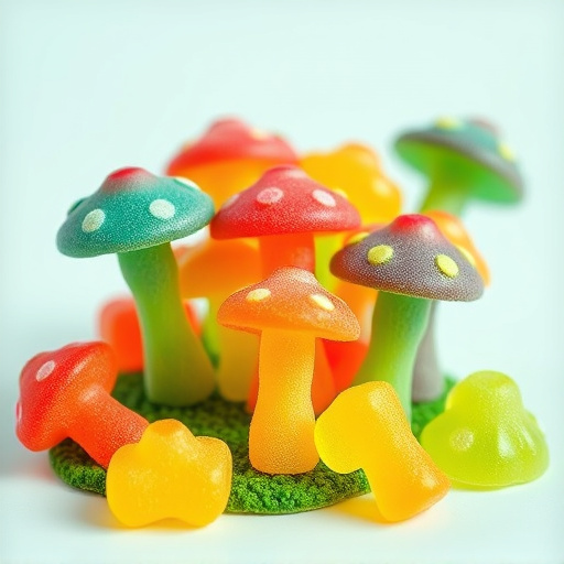 Colorful Magic Mushroom Gummies