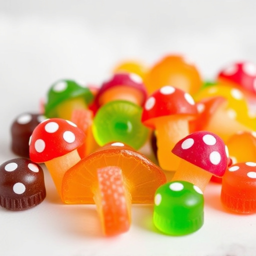 Colorful Magic Mushroom Gummies