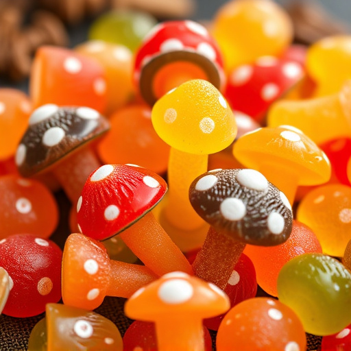 Colorful Magic Mushroom Gummies