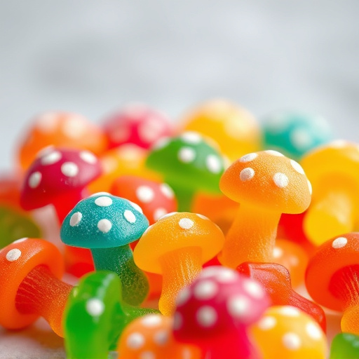 Colorful Magic Mushroom Gummies