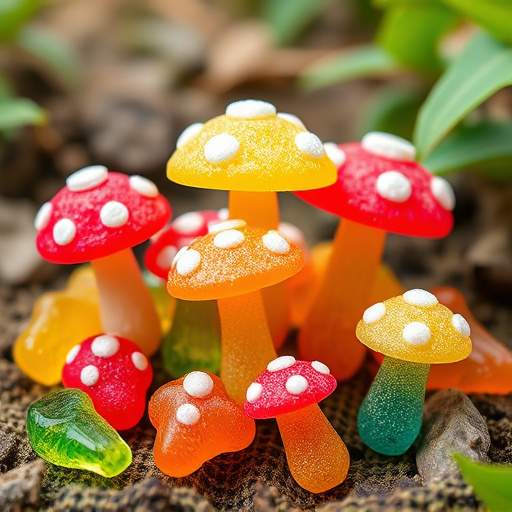 Colorful Magic Mushroom Gummies