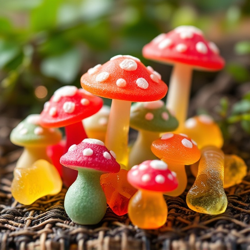 Colorful Magic Mushroom Gummies