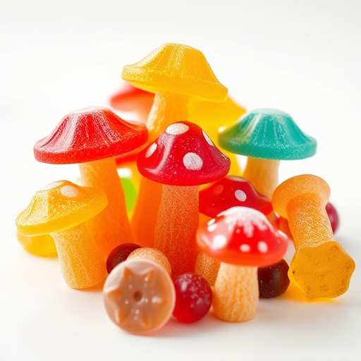 Colorful Magic Mushroom Gummies