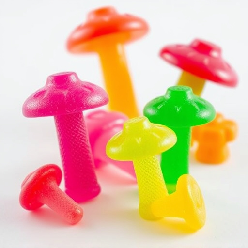 Colorful Magic Mushroom Gummies