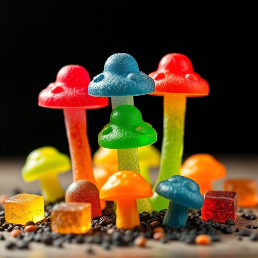 Colorful Magic Mushroom Gummies