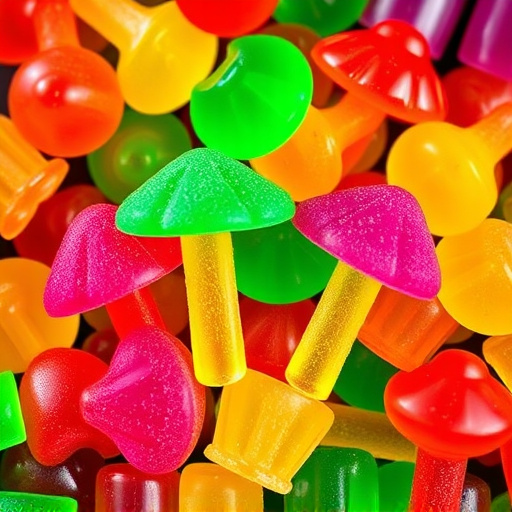 Colorful Magic Mushroom Gummies
