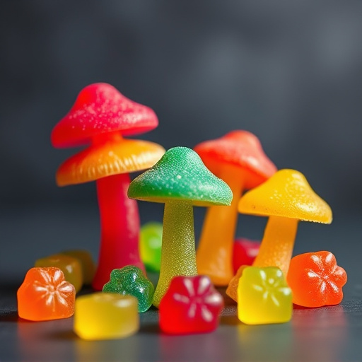 Colorful Magic Mushroom Gummies