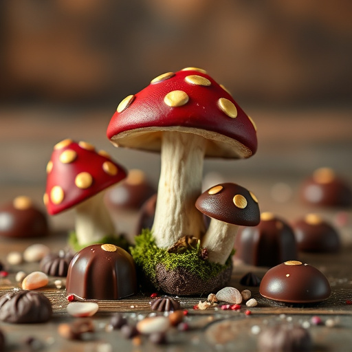 Magic Mushroom Chocolates Packaging Shots