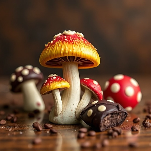 Magic Mushroom Chocolates Packaging Shots