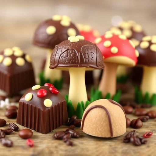 Magic Mushroom Chocolates Packaging Shots