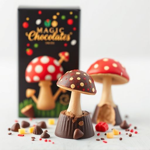 Magic Mushroom Chocolates Packaging Shots