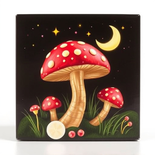 Magic Mushroom Chocolates Packaging Shots