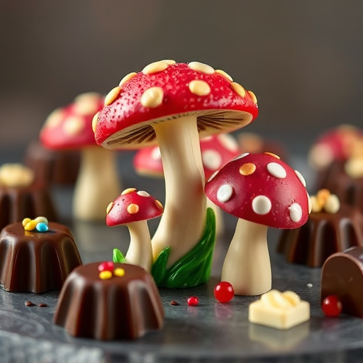 Magic Mushroom Chocolates Packaging Shots