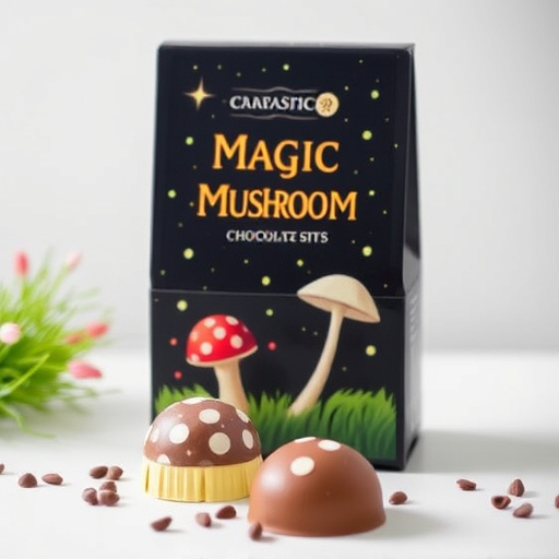 Magic Mushroom Chocolates Packaging Shots