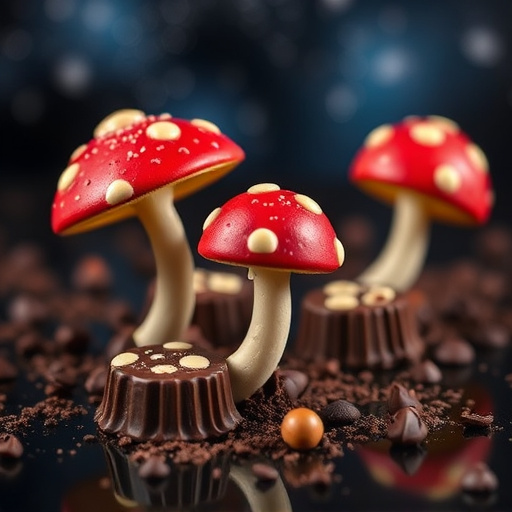 Magic Mushroom Chocolates Packaging Shots