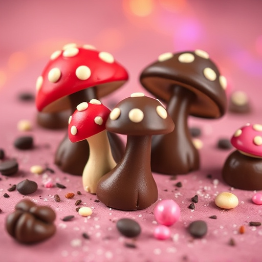 Magic Mushroom Chocolates Packaging Shots