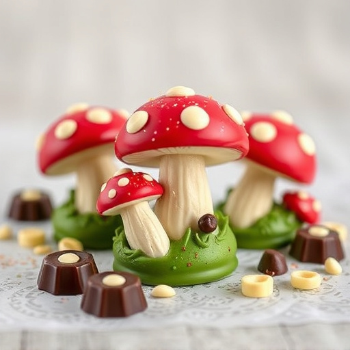 Magic Mushroom Chocolates Packaging Shots
