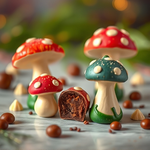 Magic Mushroom Chocolates Packaging Shots