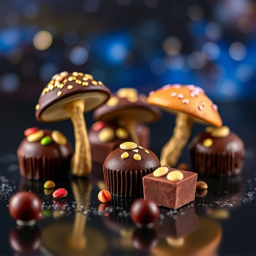 Magic Mushroom Chocolates Packaging Shots