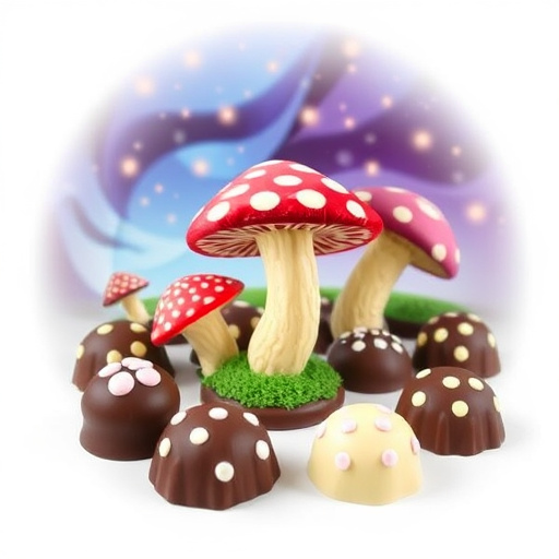 Magic Mushroom Chocolates Packaging Shots