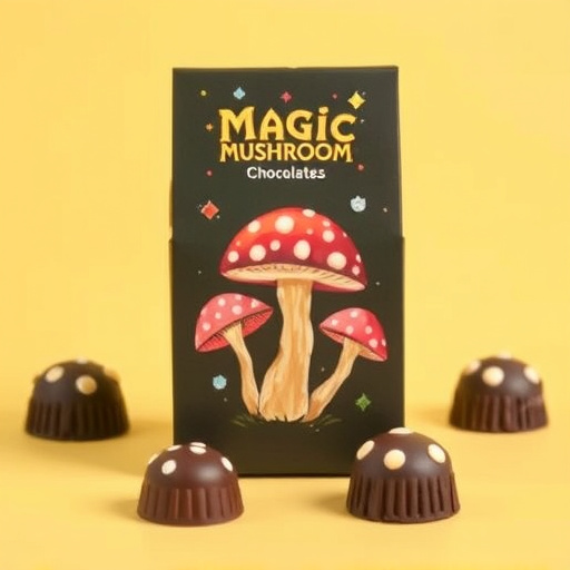 Magic Mushroom Chocolates Packaging Shots