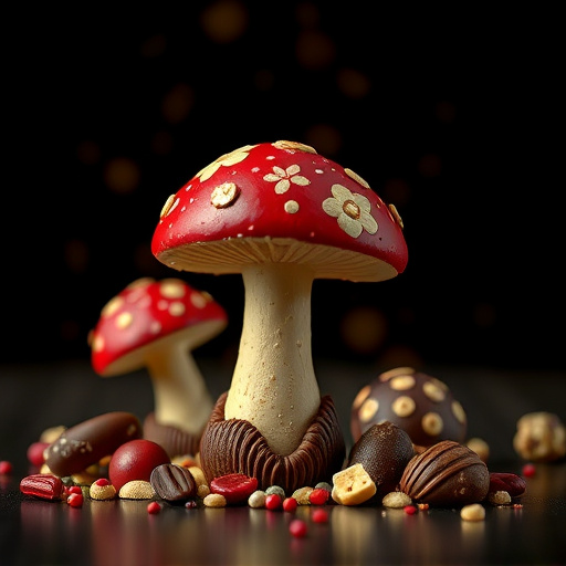 Magic Mushroom Chocolates Packaging Shots