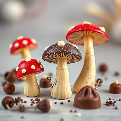 Magic Mushroom Chocolates Packaging Shots