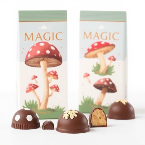 Magic Mushroom Chocolates Packaging Shots