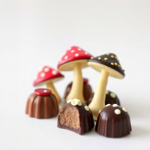 Magic Mushroom Chocolates Packaging Shots