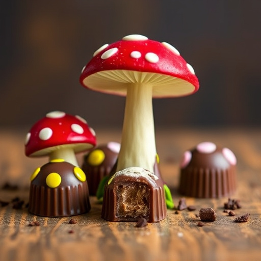 Magic Mushroom Chocolates Packaging Shots