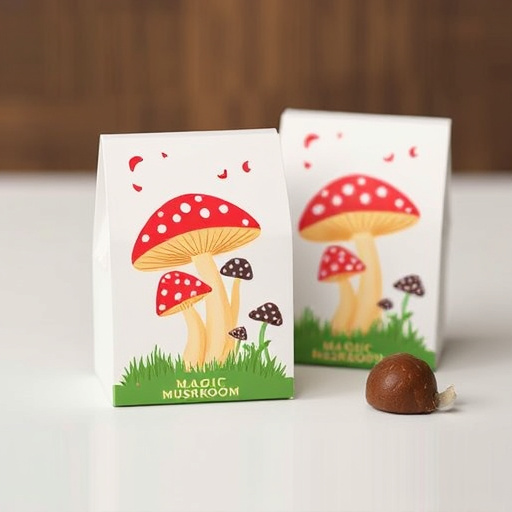 Magic Mushroom Chocolates Packaging Shots