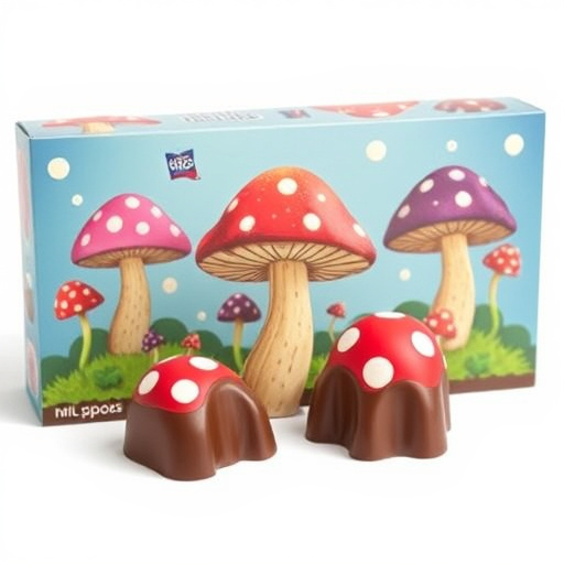 Magic Mushroom Chocolates Packaging Shots