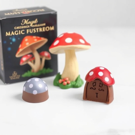 Magic Mushroom Chocolates Packaging Shots