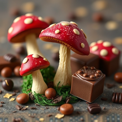 Magic Mushroom Chocolates Packaging Shots