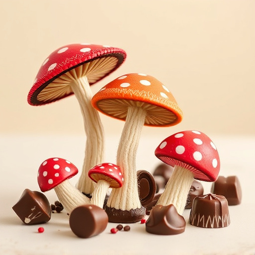 Magic Mushroom Chocolates Packaging Shots