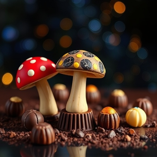 Magic Mushroom Chocolates Packaging Shots