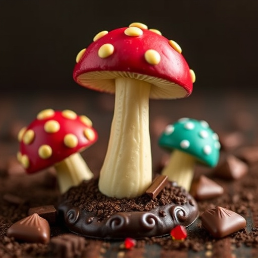 Magic Mushroom Chocolates Packaging Shots