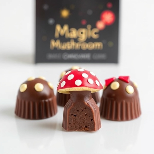Magic Mushroom Chocolates Packaging Shots